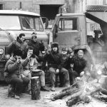 Barykady na ryskim Starym Mieście, zdj. archiwum Łotewskego Muzeum Wojny