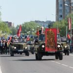 Nieśmiertelny Pułk w Dyneburgu. Zdj. Latvijas Krievu savienība
