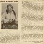 Niezwykły język „Ciotki Albinowej”. Wycinek z publikacji „Kresowy przegląd radjowy: jednodniówka poświęcona radjofonizacji województw północno-wschodnich: styczeń 1938”