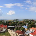 Widok na Morze Bałtyckie i Haapsalu z wieży zamku biskupiego. Zdj. Kazimierz Popławski