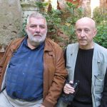 Tadeusz Bystram z Alfredasem Bumblauskasem w Mitrunach