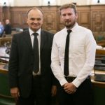 Benedikts Ivanovs (po prawej). Zdj. Ernests Dinka, Saeimas Administrācija