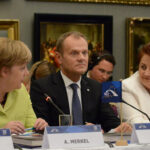 Angela Merkel, Donald Tusk i Laimdota Straujuma. Zdj. European People’s Party / Flickr / CC BY 2.0.