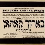 Nekrolog Borucha Kagana, radnego Wilna z listy Bundu. Zdj. YIVO Digital Archive on Jewish Life in Poland.