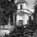 Kaplica pogrzebowa na cmentarzu ewangelickim na Pohulance (pocztówka z ok. 1916 roku).
