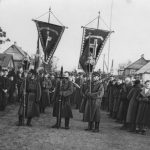 Pogrzeb strzelca Korpusu Ochrony Pogranicza Stanisława Serafina. Zdj. Narodowe Archiwum Cyfrowe.