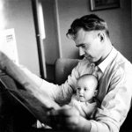 Mauno Koivisto z córką Assi. 1957 rok.