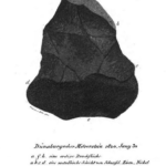 Meteoryt liksneński. Rysunek z czasopisma „Annalen der Physik”, 1821 r.