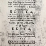 Pierwsza strona Evangelii Toto Anno 1753