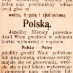 Odezwa do mieszkańców Warmii