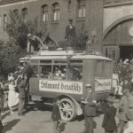 Przyjazd głosujących do Kwidzyna (Marienwerder).