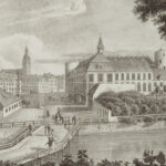 Plac Zamkowy w Rydze. Początek XIX w. Fragment rysunku autorstwa Johanna Gottlieba Friedricha Krestlingka.