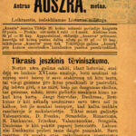 „Aušra” nr 1-3/1884