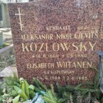 Nagrobek Gen. Kozłowskiego i jego córki na cmentarzu prawosławnym w Helsinkach. Zdj. Wikipedia / Upp75 / CC BY-SA 4.0.