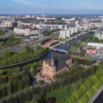 Kaliningrad. Widok z lotu ptaka. Zdj. A. Savin, Wikimedia Commons.