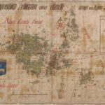 Szwedzka mapa Wysp Alandzkich sprzed 1667 r. z zaznaczonymi szlakami żeglugowymi, portami, kościołami i in.