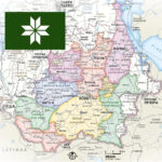 Mapa przedstawiająca historyczną krainę Võro. Zdj.: Instytut Võro.