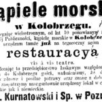 Ogłoszenie – restauracja Kurnatowskiego w Kołobrzegu
