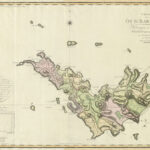 Saint-Barthélemy, mapa szwedzkiej kolonii 1801 r.