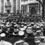 Demonstracja nazistowska w Wolnym Mieście Gdańsku, 1931 r. Zdj. Narodowe Archiwum Cyfrowe.