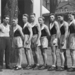 Mecz bokserski klub sportowy Astoria Bydgoszcz – Gdański Klub Sportowy Gedania w Bydgoszczy. 1933 r. Zdj. Narodowe Archiwum Cyfrowe.