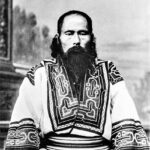 Ajnu z Sachalinu. Zdj. Bronisław Piłsudski.