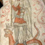 Olaf na fresku w kościele w Tuse. Zdj. Jürgen Howaldt / Wikimedia Commons / CC BY-SA 3.0 de.