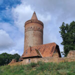 Ruiny zamku w Burg Stargard stan dzisiejszy. Zdj. Jakub M. Pawłowski.