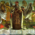 Fragment tallińskiego „Tańca śmierci” Bernta Notkego