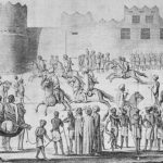 Arabscy wojownicy w Jemenie, 1774. Rys. Carsten Niebuhr.