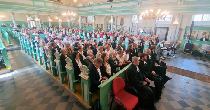 Zjazd Chórów Diecezji Mazurskiej z okazji 500-lecia Reformacji na Mazurach. Szczytno, 2025 r. Zdj. Diecezja Mazurska Kościóła Ewangelicko-Augsburskiego w RP.
