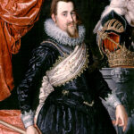 Peter Isaaczs, Portret Chrystiana IV, obraz olejny, ok. 1615 roku, The Museum of National History at Frederiksborg Castle, Kopenhaga.