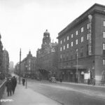 Jedna z najważniejszych ulic Sztokholmu, Kungsgatan, 1940 rok.