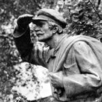 Pomnik Książkonosza autorstwa Petrasa Zikarasa, 1959. Zdj. Kultūros paveldo centro paveldosaugos biblioteka / CC BY-SA.